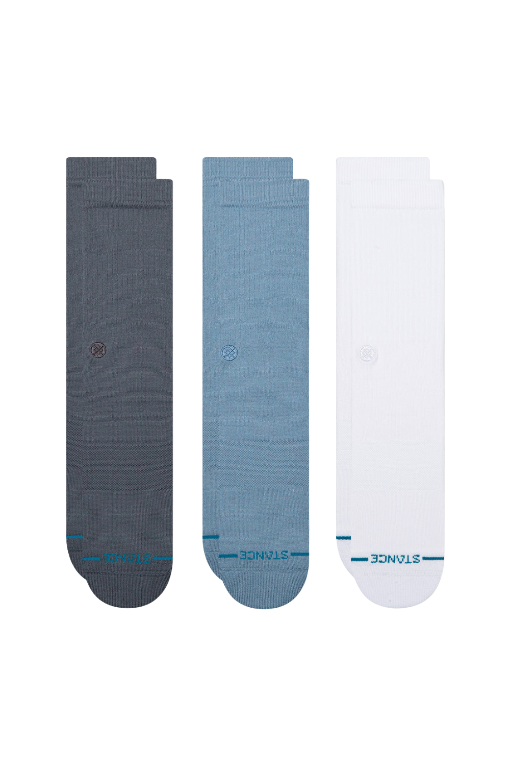 Stance Icon 3 Pack Socks Turbulence