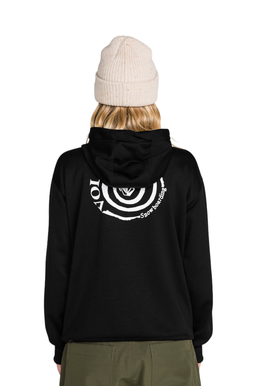 Volcom Riding Hydro Womens Hoodie Black