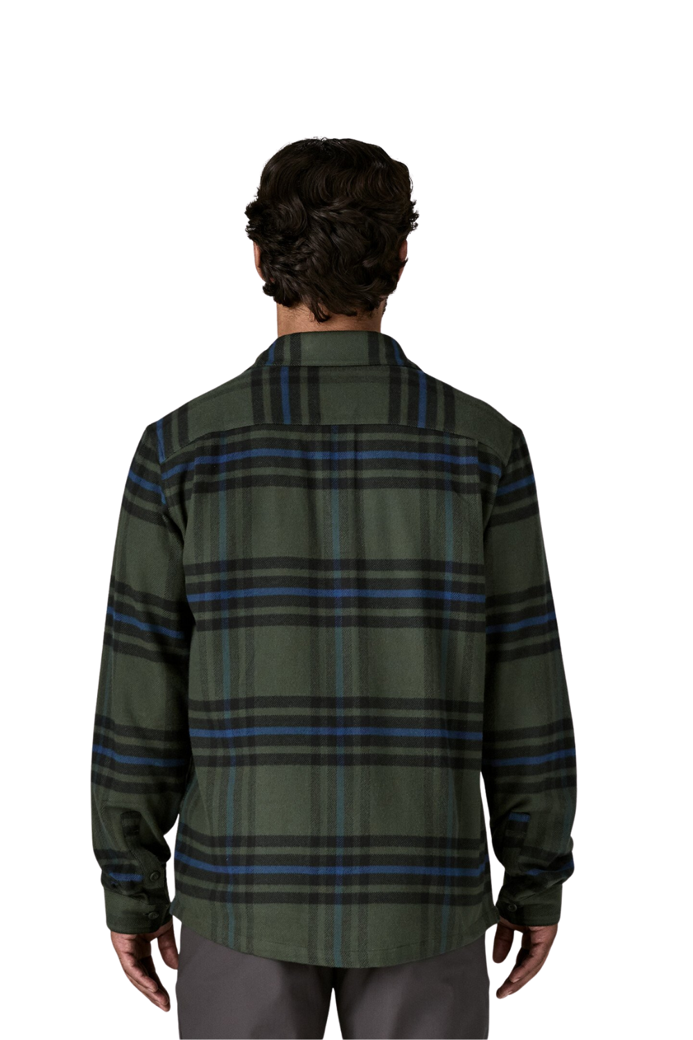 Patagonia Mens Fjord Flannel Shirt Old Growth Green