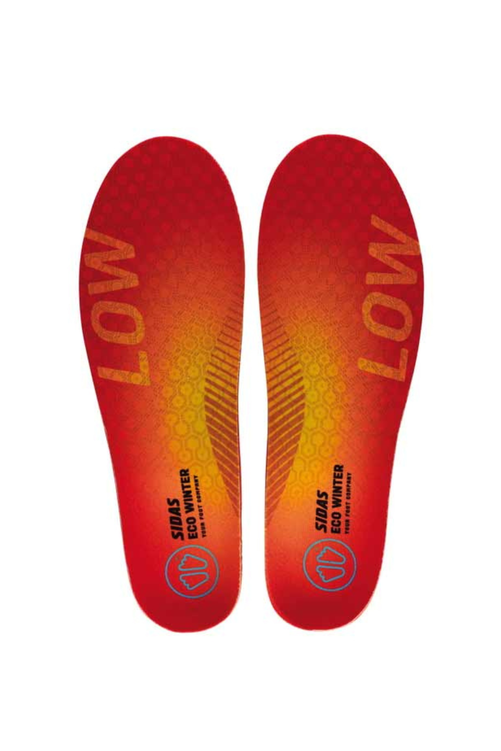 Sidas 3Feet Eco Winter Low Arch Insoles Orange