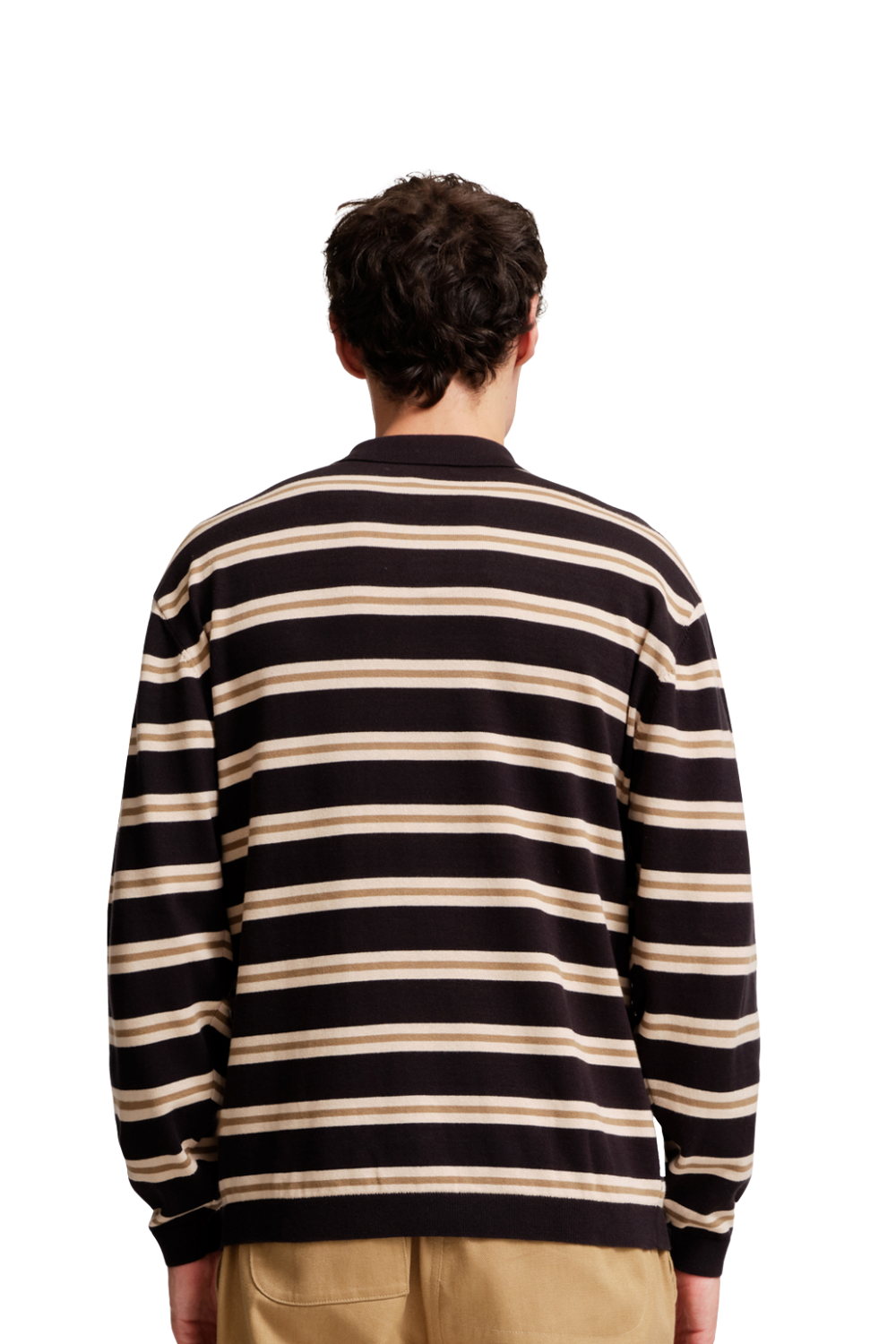 Parlez Aspen Long Sleeve Polo Knit Black