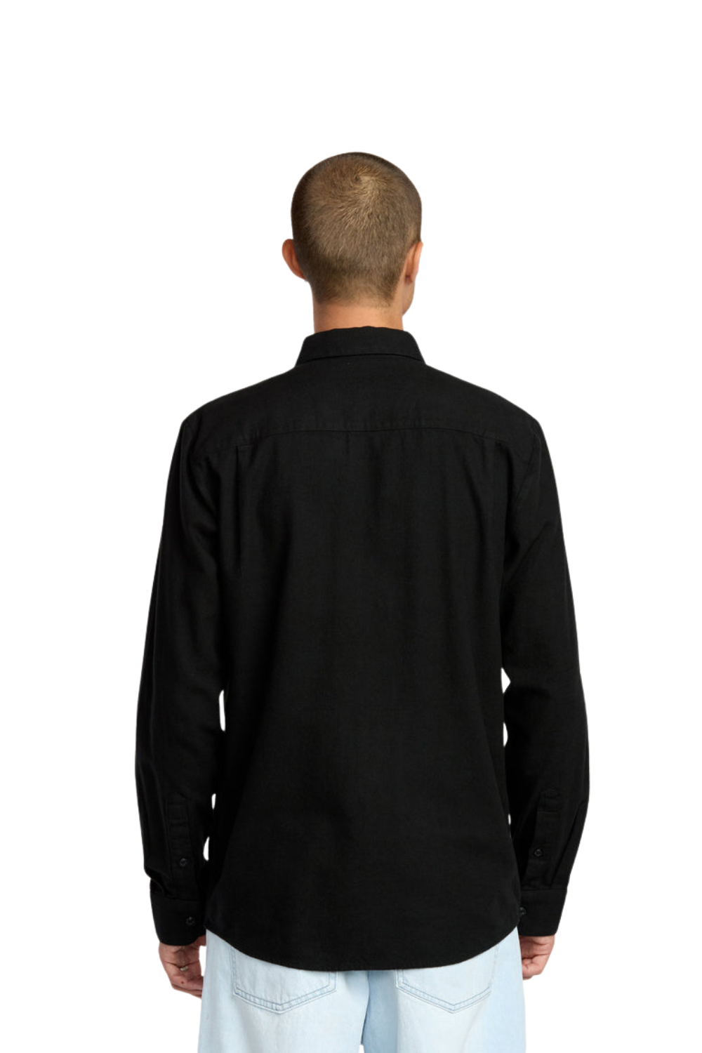 Volcom Caden Solid Long Sleeve Shirt Antique Black