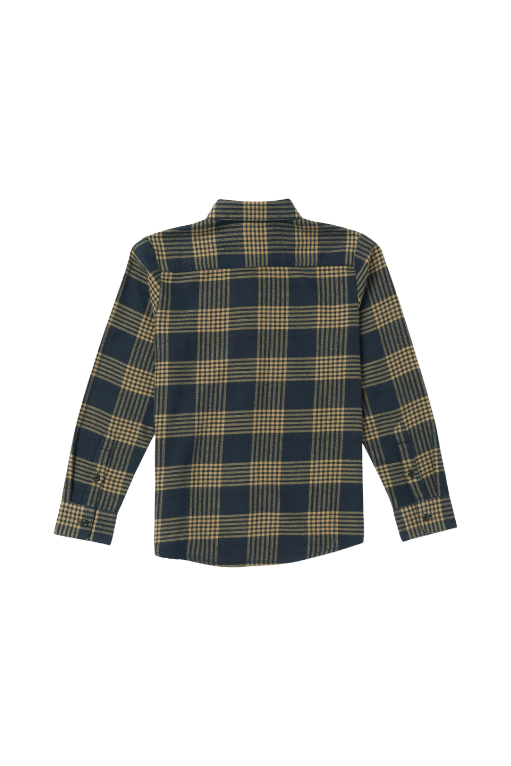 Volcom Caden Plaid Kids Long Sleeve Shirt Navy