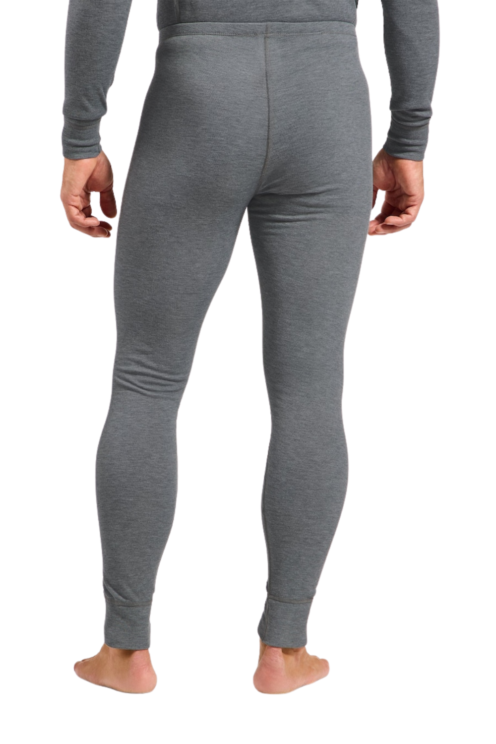 Odlo Active Warm Mens Base Layer Pants Steel Grey Melange