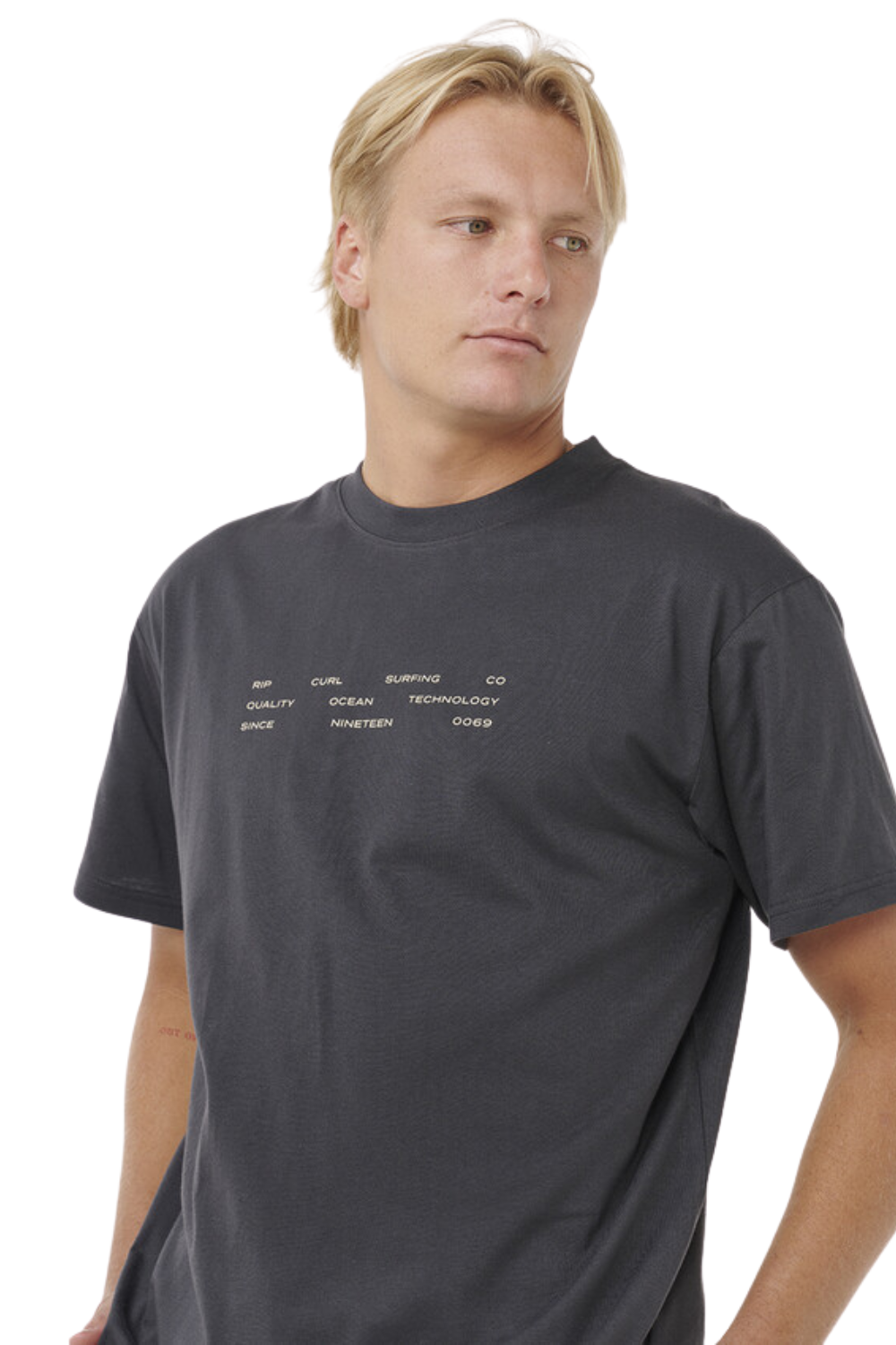 Rip Curl Vaporcool 3 Stacks T-Shirt Washed Black