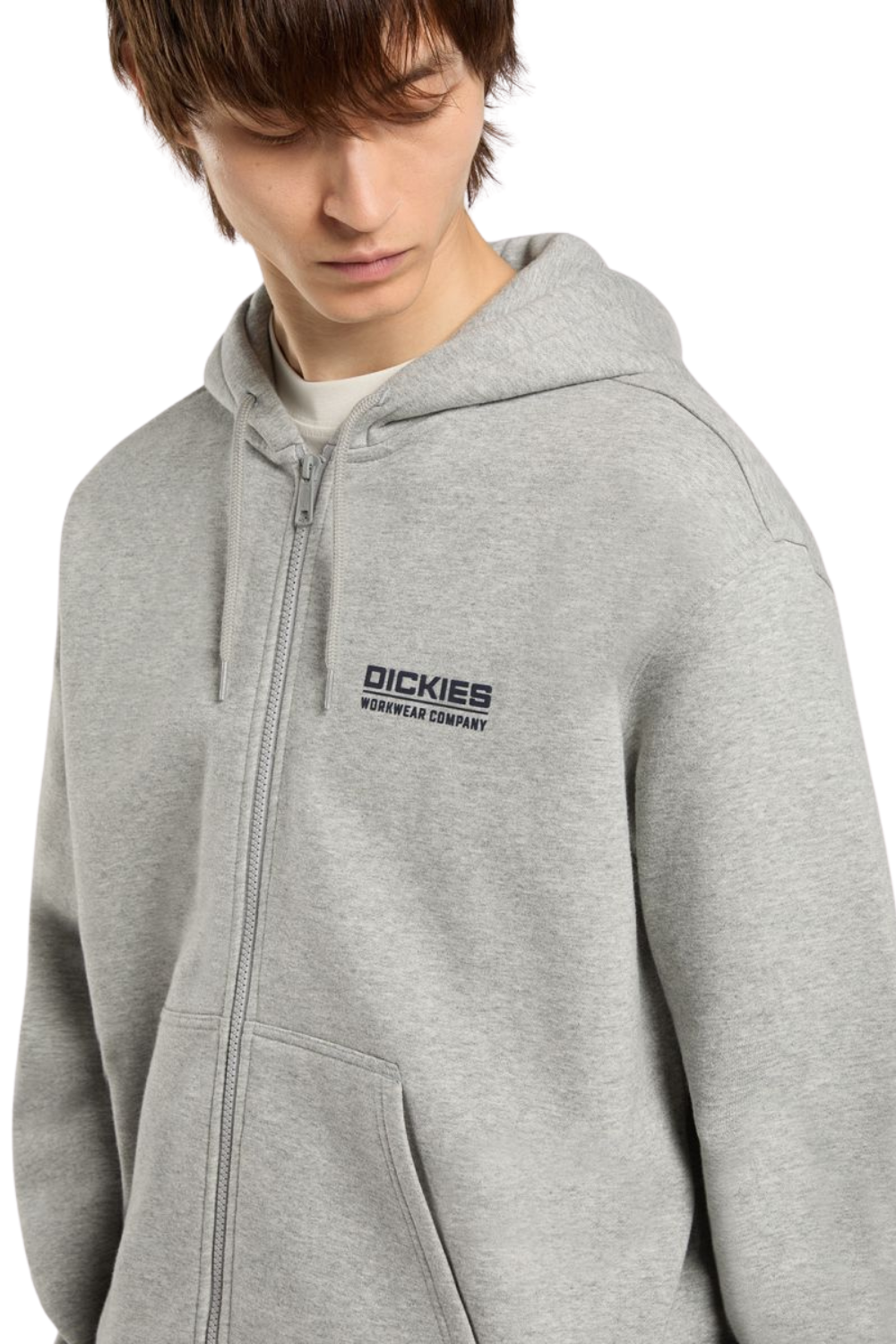 Dickies Bolivar Full Zip Hoodie Grey Melange
