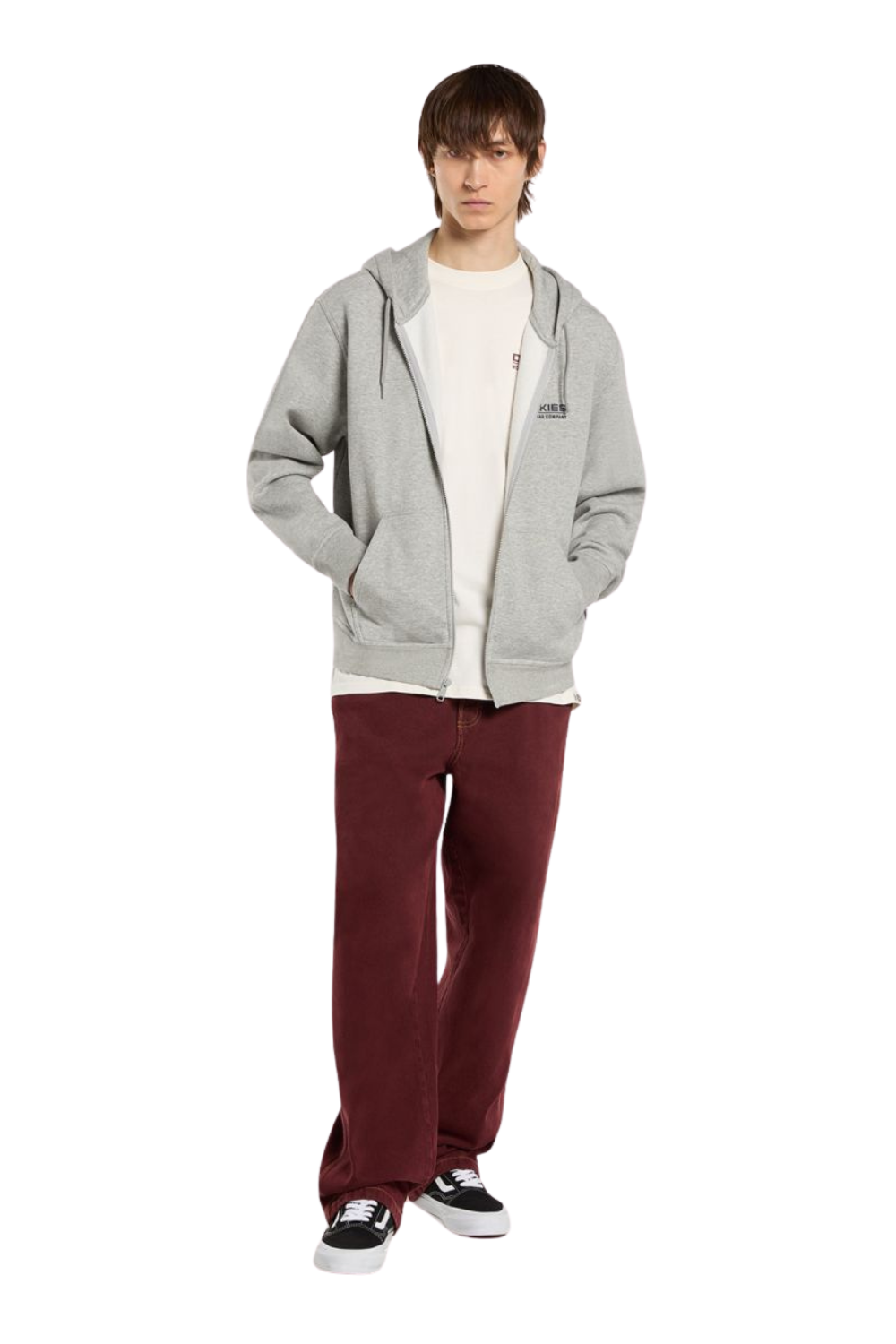 Dickies Bolivar Full Zip Hoodie Grey Melange