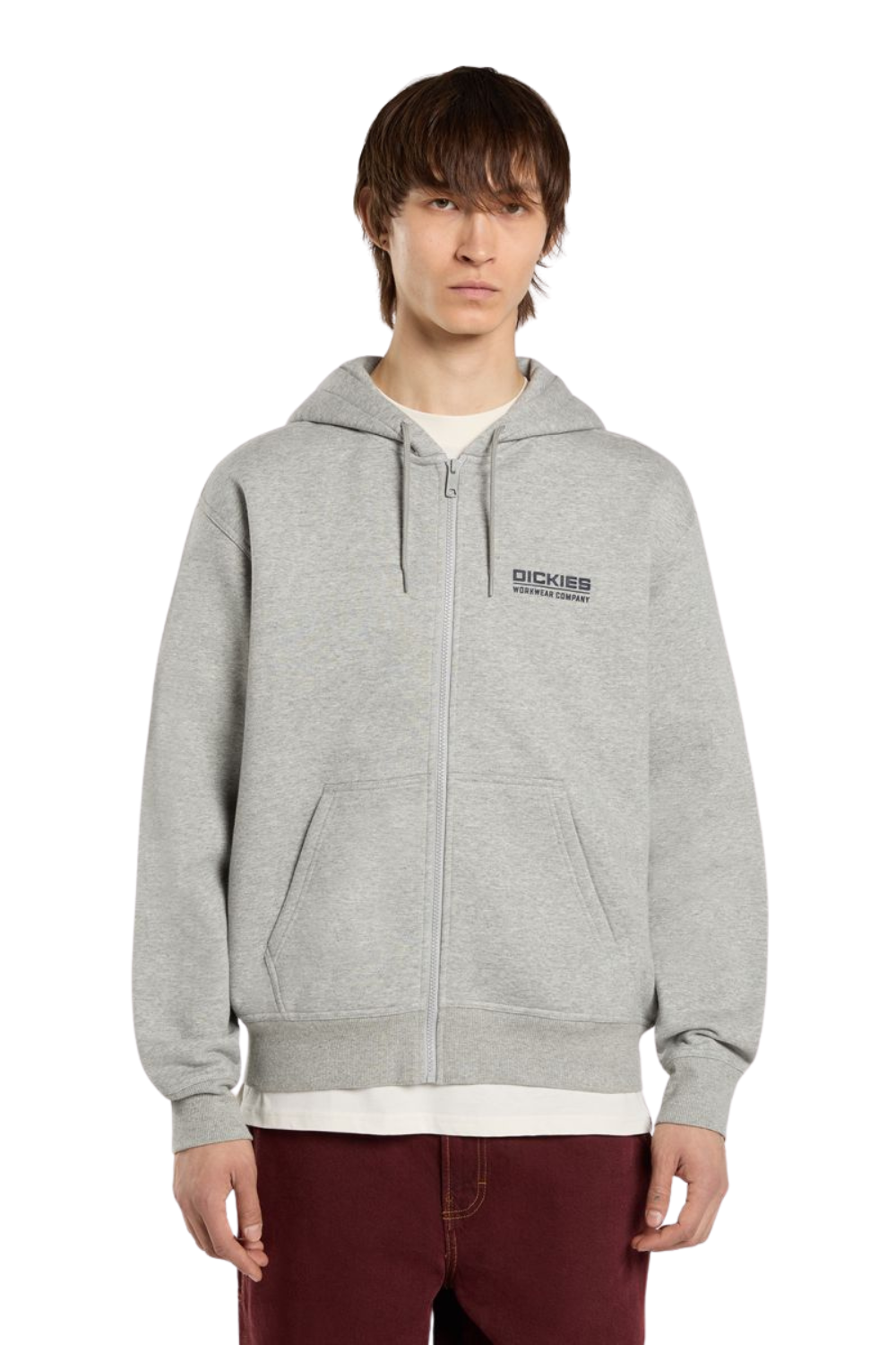 Dickies Bolivar Full Zip Hoodie Grey Melange