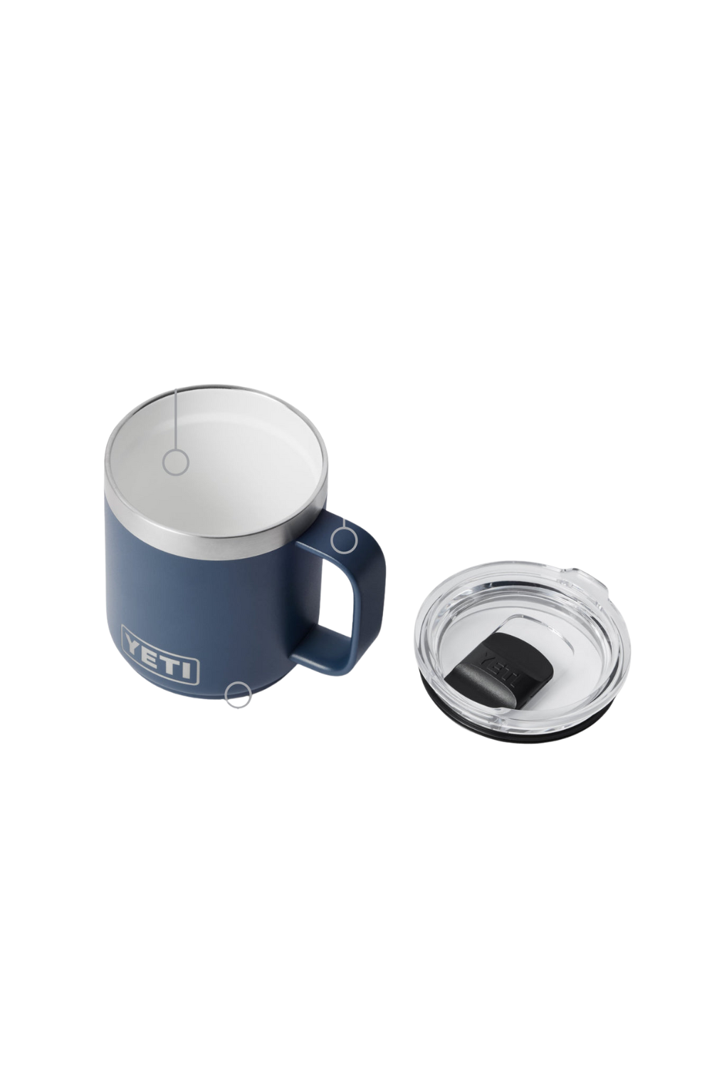 Yeti Rambler 10 Oz Stackable Mug With Ceramic Lining Navy