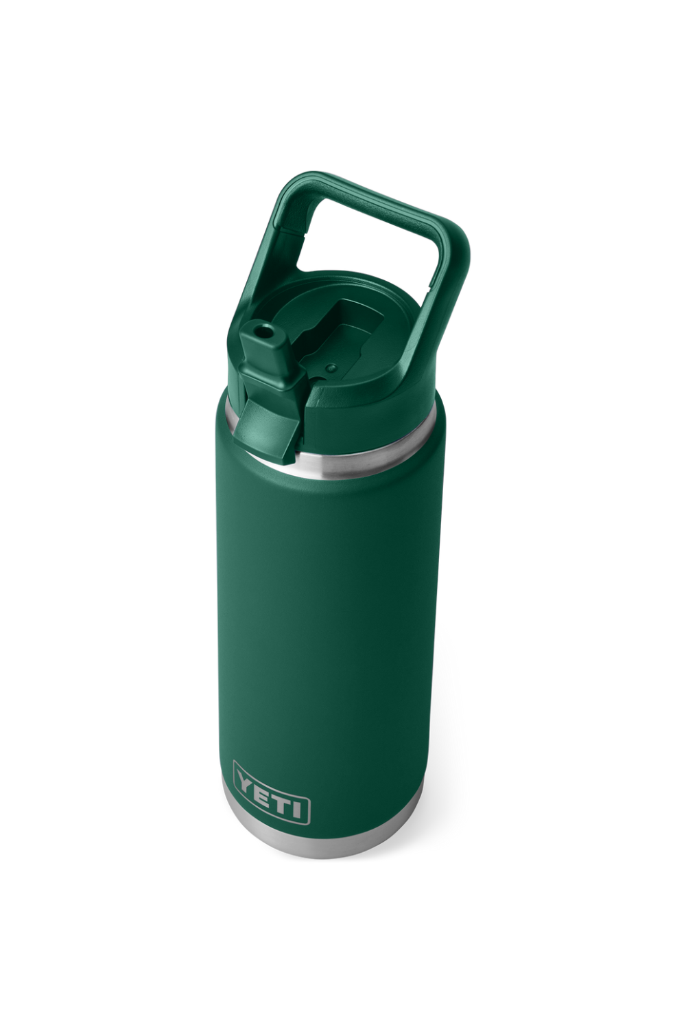 Yeti Rambler 26 Oz Straw Bottle Black Forest Green