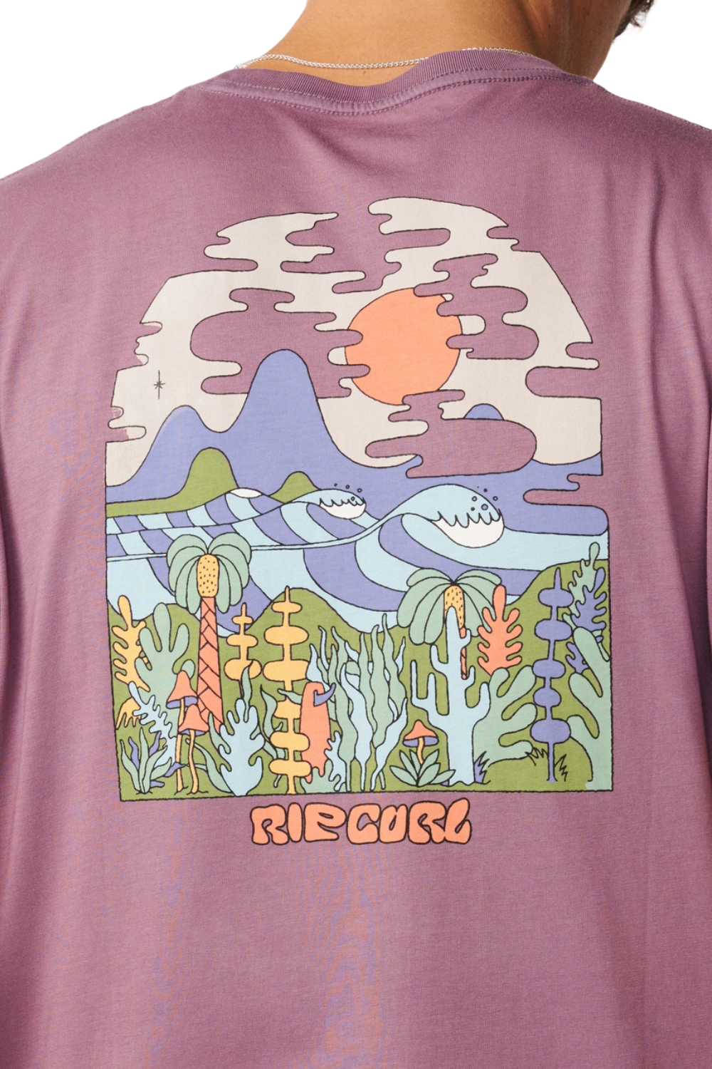 Rip Curl Pacific Rinse Higgins Mens T-Shirt Dusty Purple