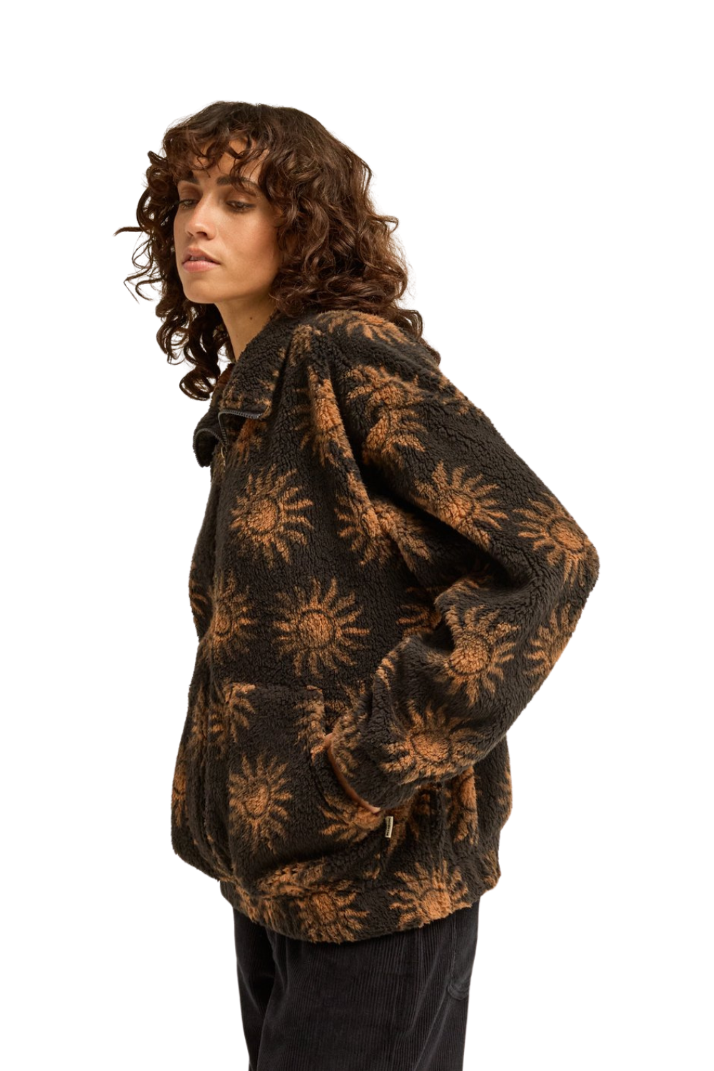 Billabong First Light Womens Half Zip Fleece Black Sands