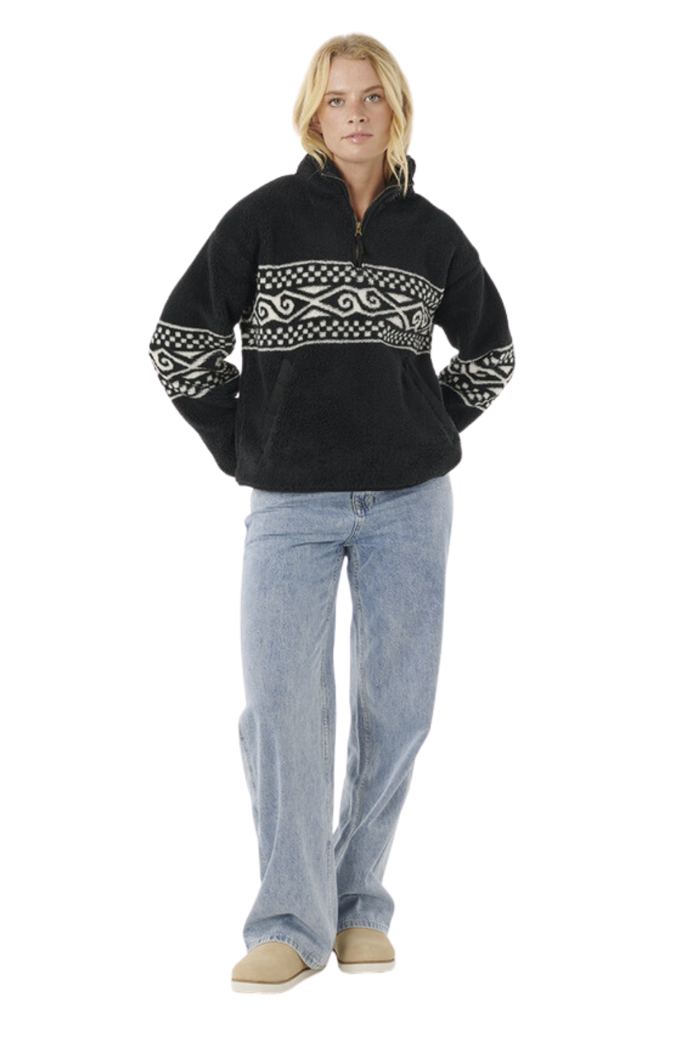 Rip Curl Oceanic Cosmic Polar Fleece Washed Black