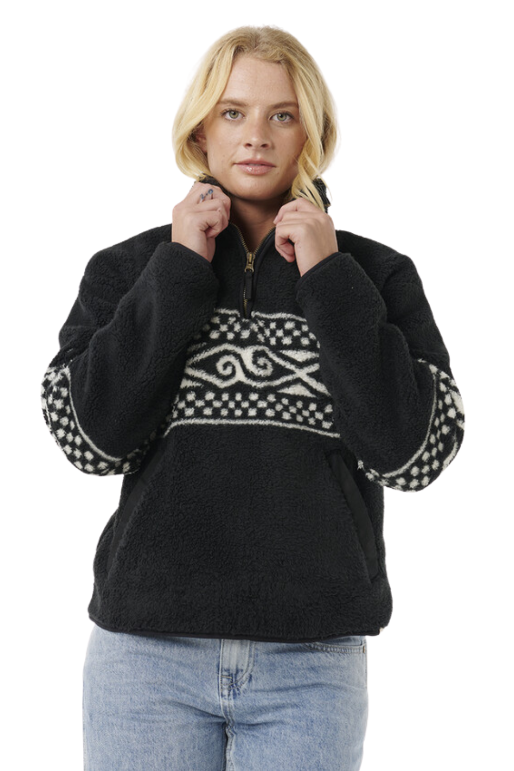 Rip Curl Oceanic Cosmic Polar Fleece Washed Black