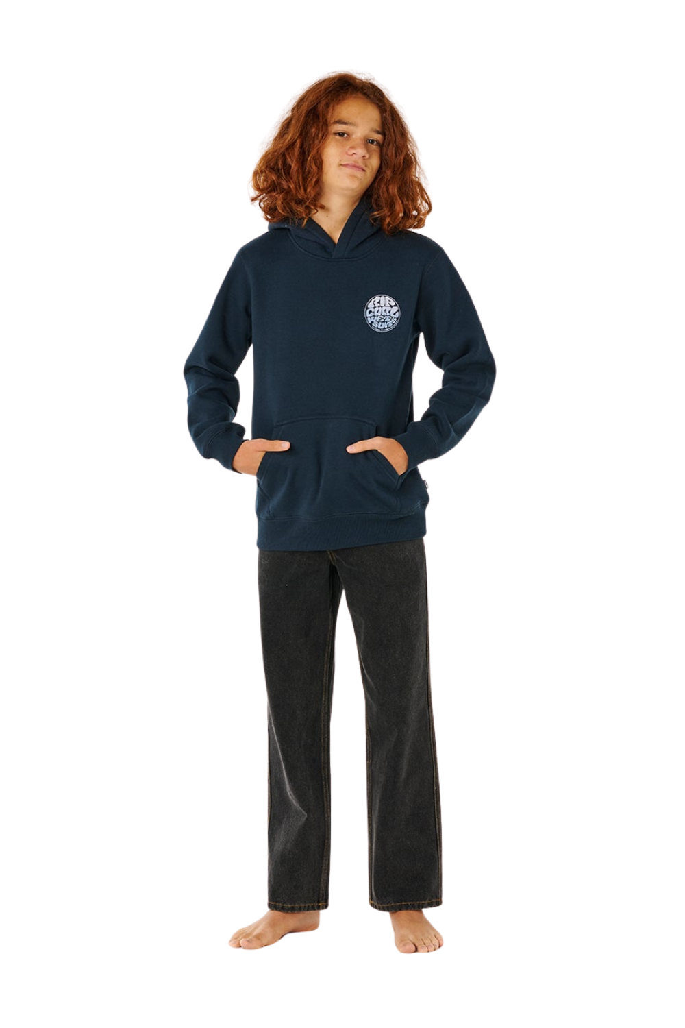 Rip Curl Wetsuit Icon Kids Hoodie Navy/White