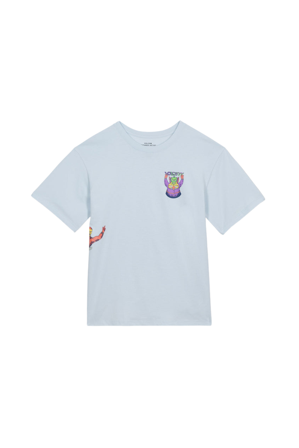 Volcom Ben Sanaire 1 Kids T-Shirt Light Blue Acid