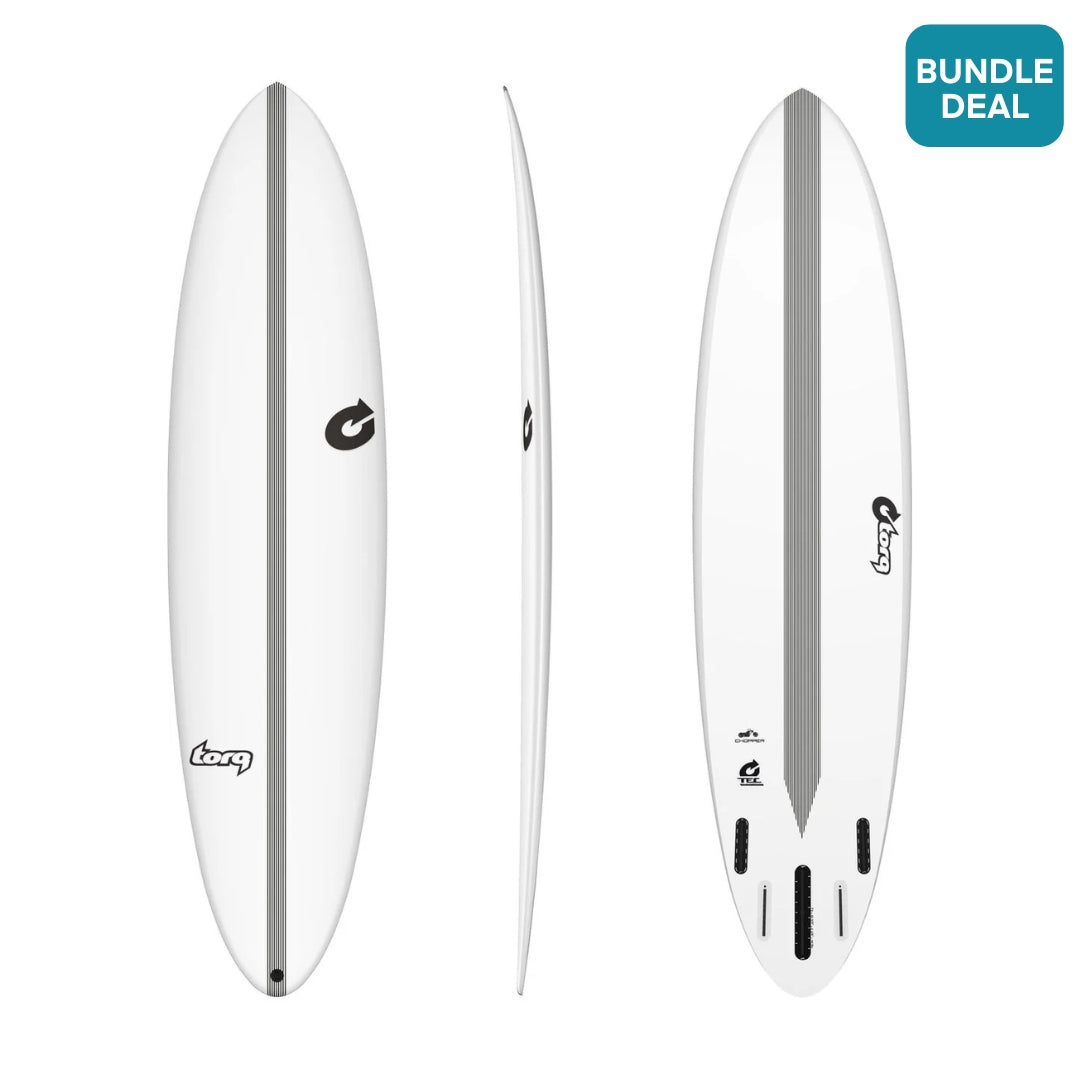 Torq TEC Chopper Surfboard White