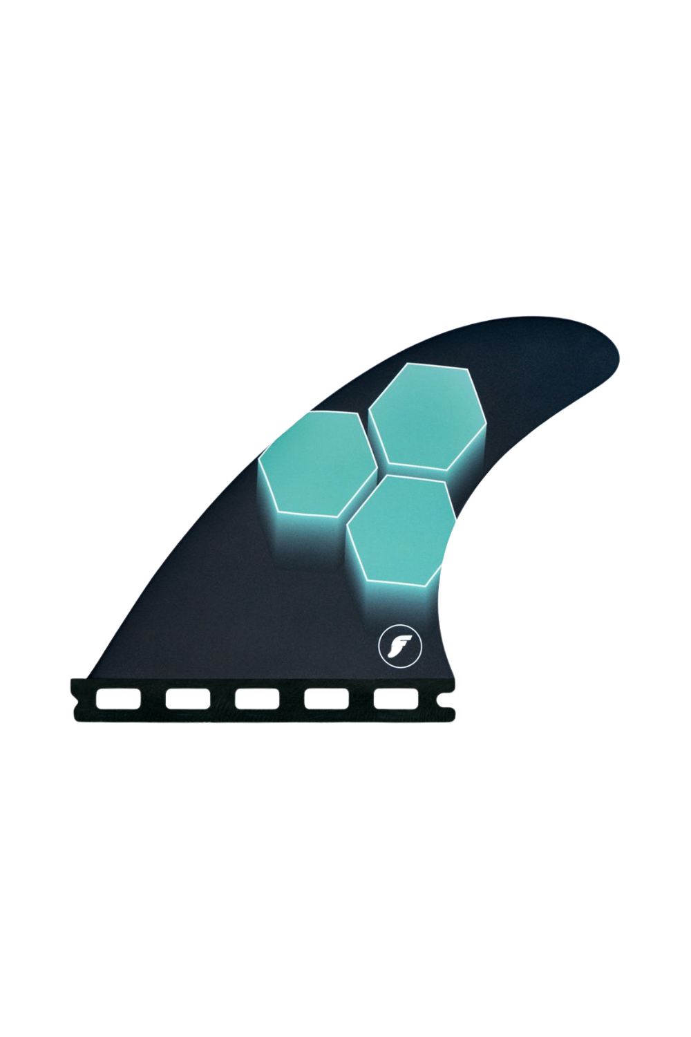 Futures AM1 Honeycomb Thruster Surfboard Fins Teal Navy