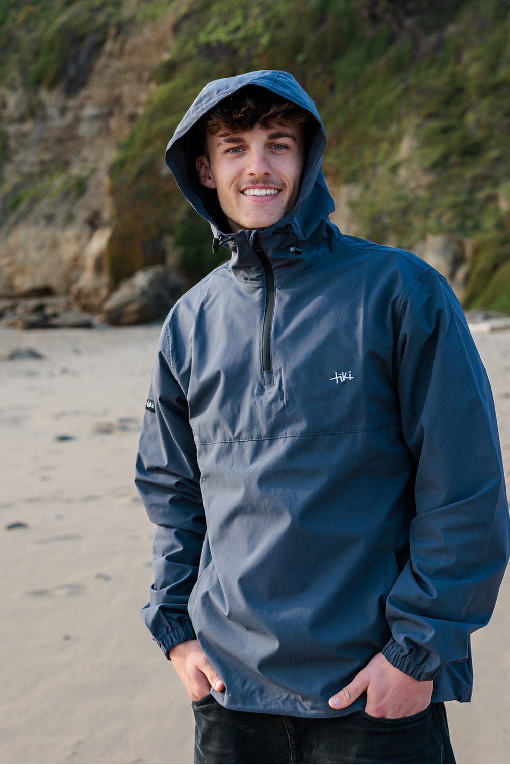 Tiki Storm Mens 1/4 Zip Jacket Navy