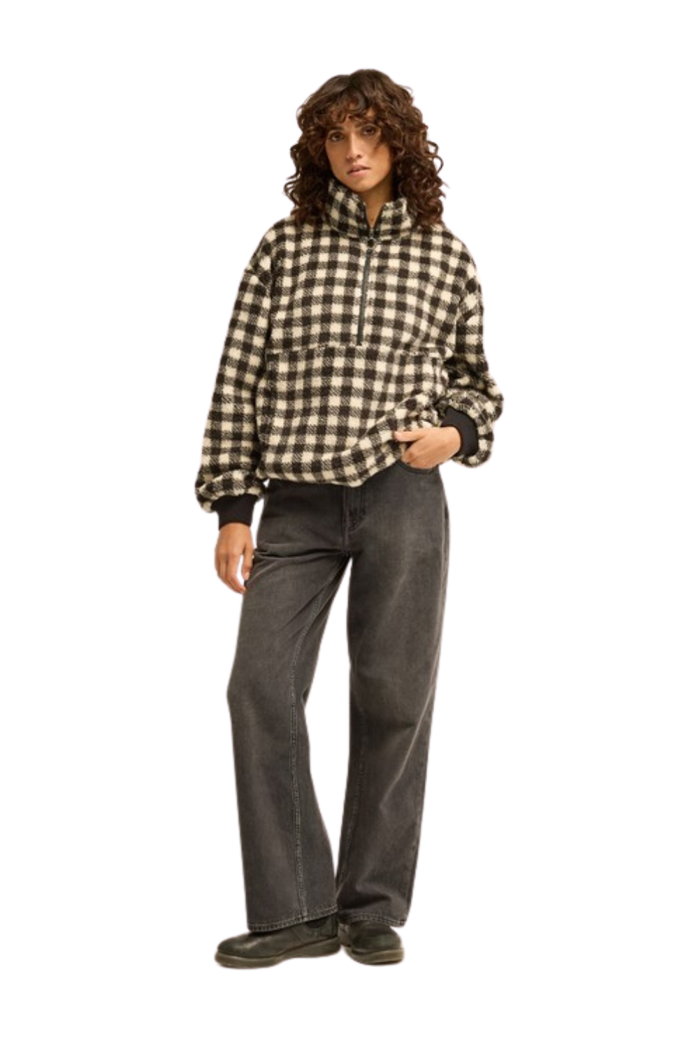 Billabong Time Off Womens Half Zip Fleece Black Sands