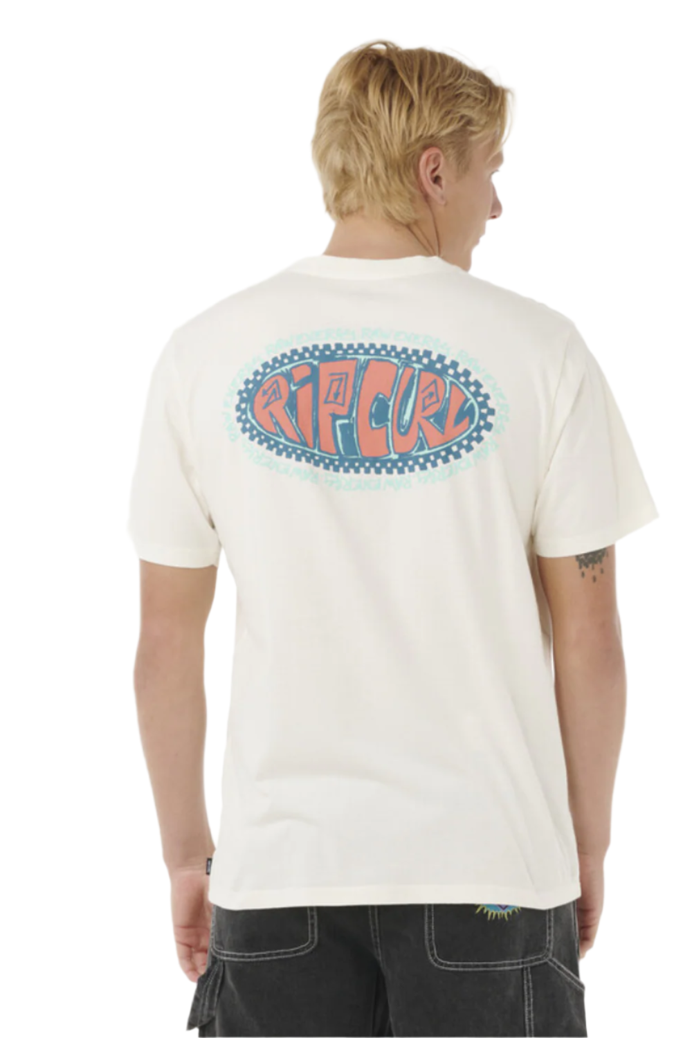 Rip Curl Raw Energy De Oval T-Shirt Bone