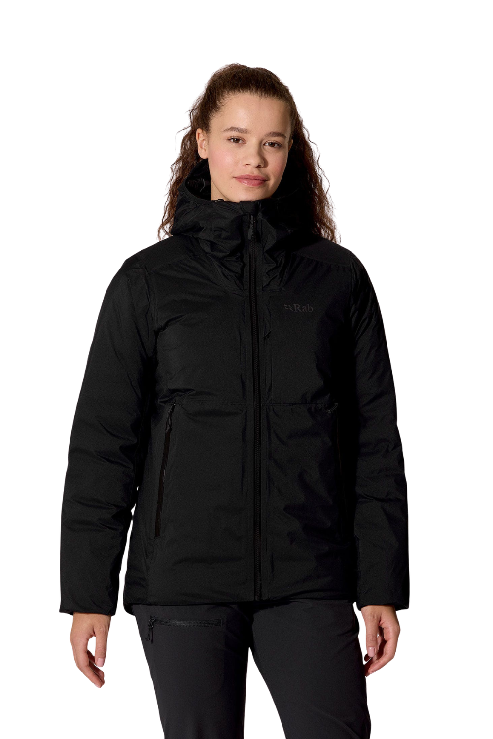 Rab Microlight Shield Womens Waterproof Down Jacket Black