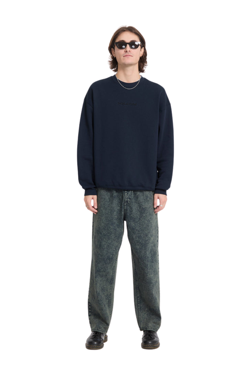 Volcom Stone Mens Sweatshirt Marine