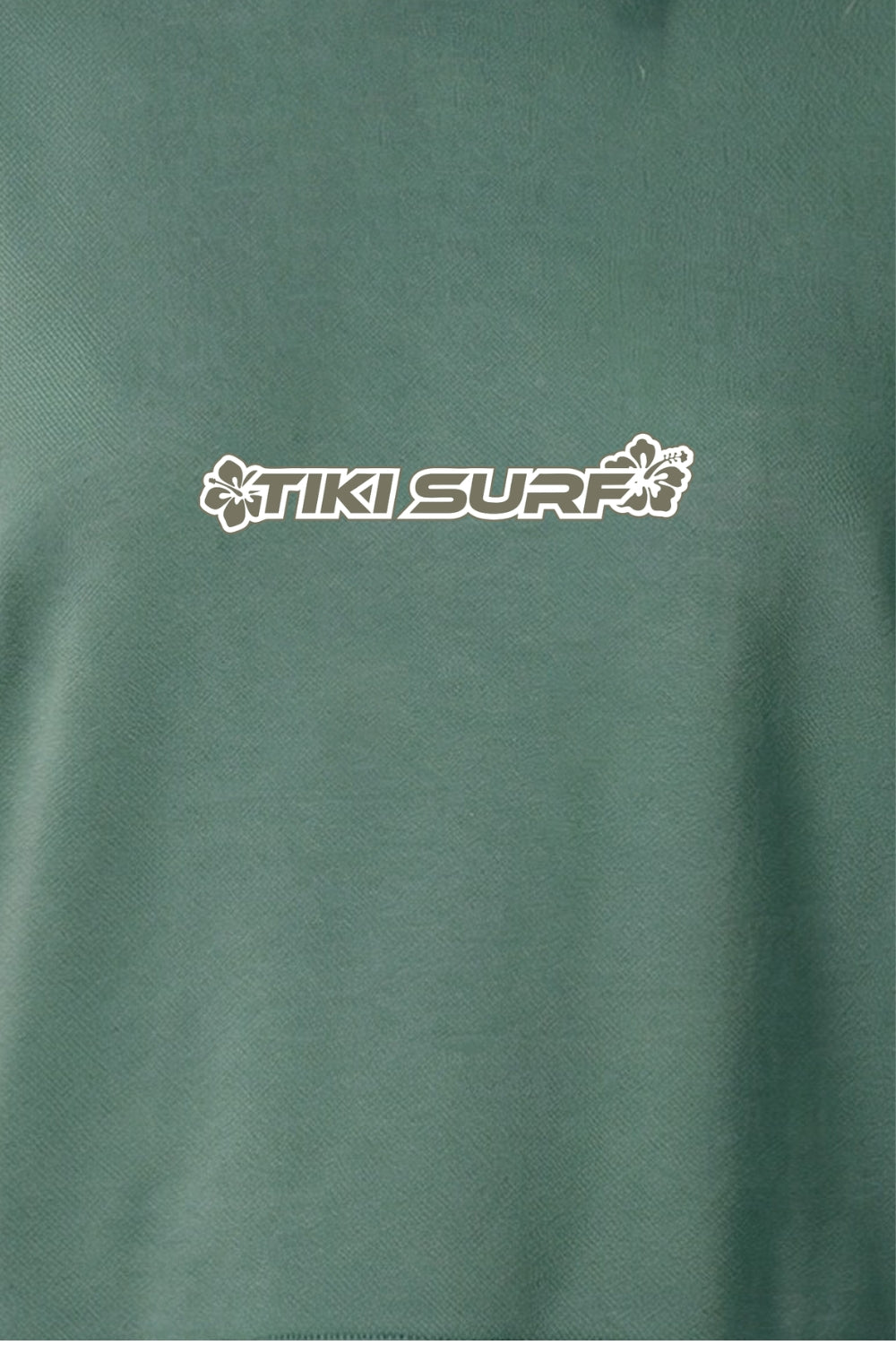 Tiki Hibiscus Womens Hoodie Green Bay