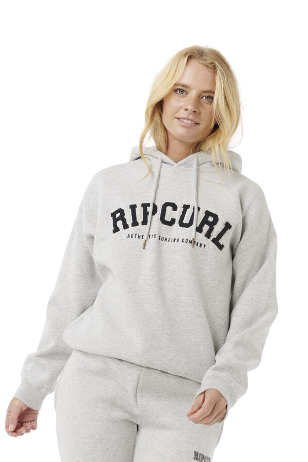 Rip Curl Varsity Hoodie Grey Marle