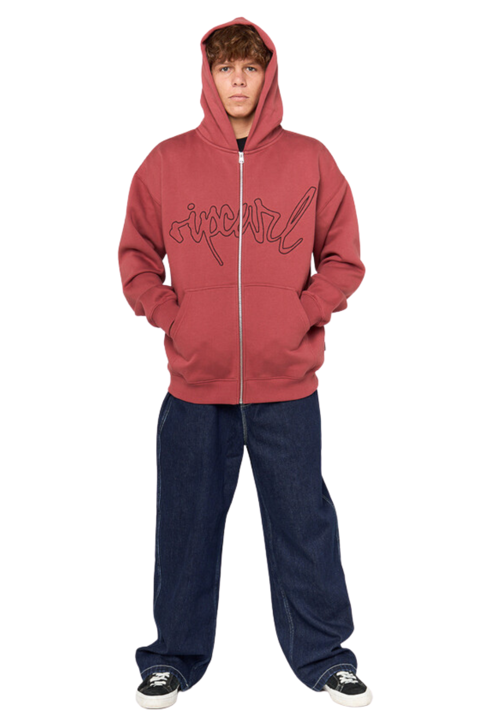 Rip Curl Medina Script Zip Thru Hood Apple Butter