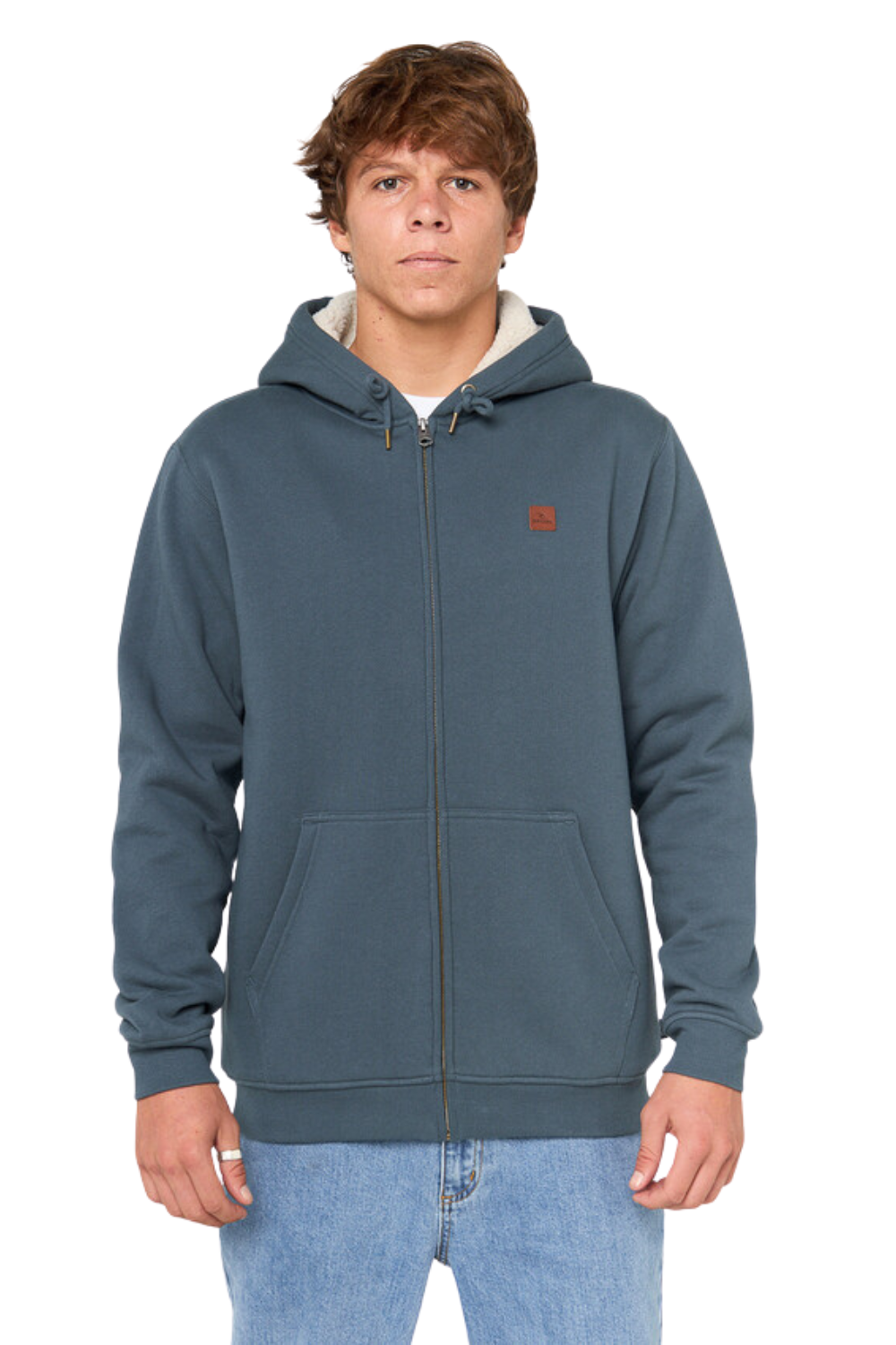 Rip Curl Icons Lined Zip Thru Hood Pine Night