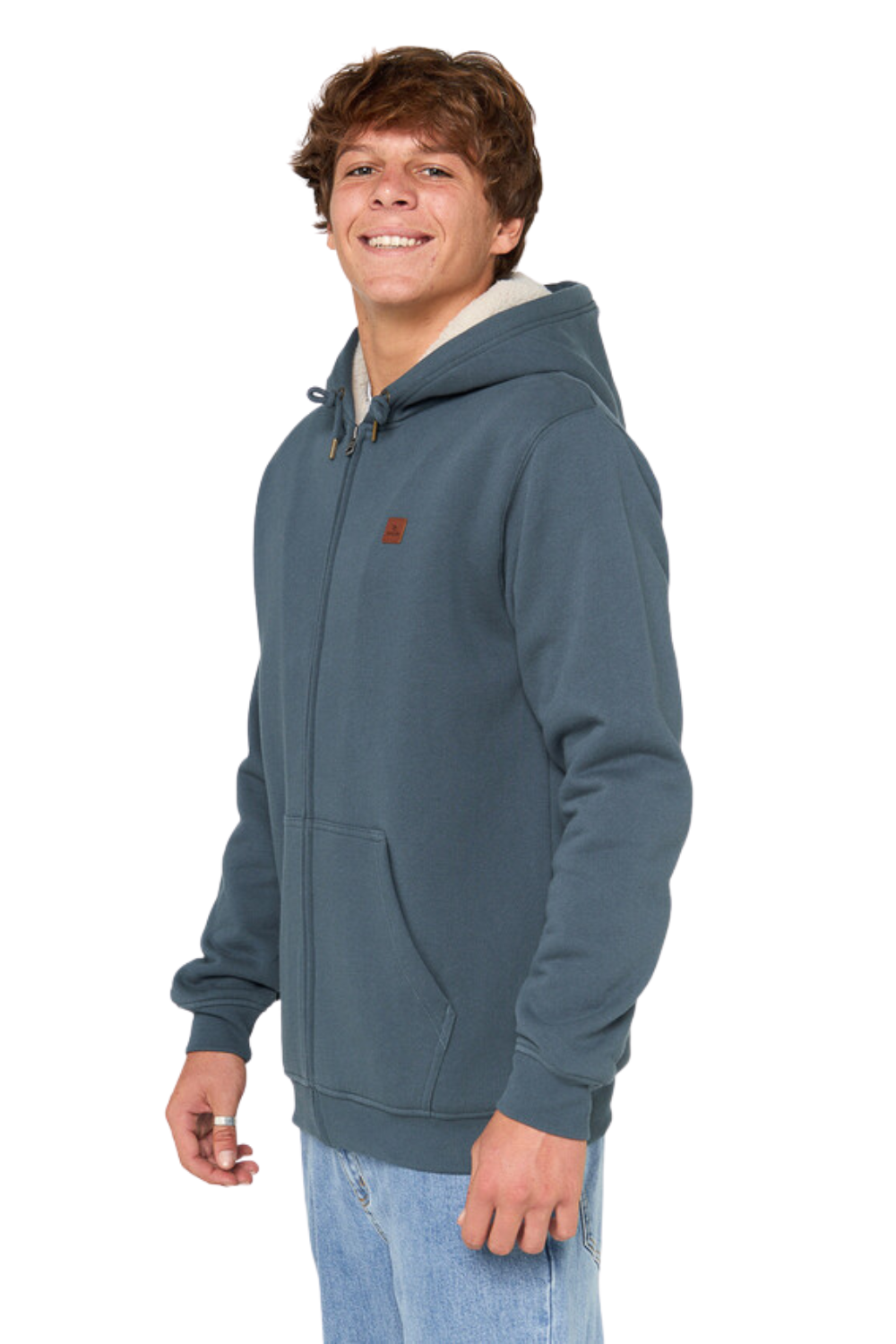 Rip Curl Icons Lined Zip Thru Hood Pine Night