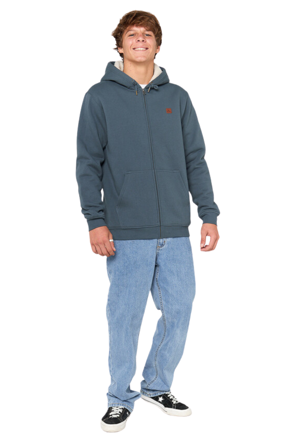 Rip Curl Icons Lined Zip Thru Hood Pine Night