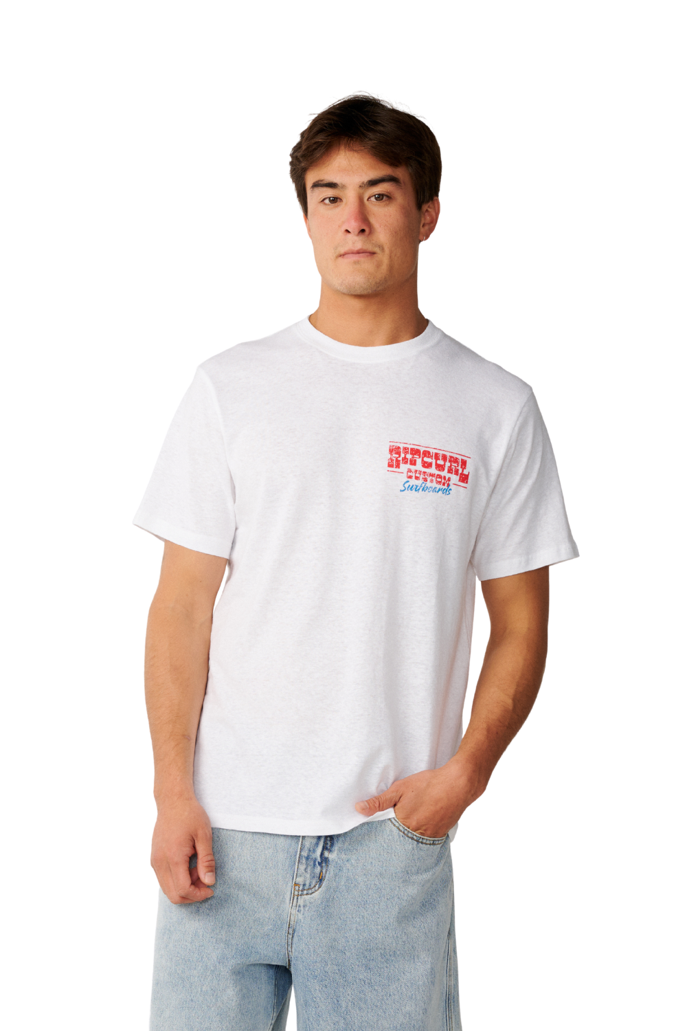 Rip Curl Shaper Address Mens T-Shirt White