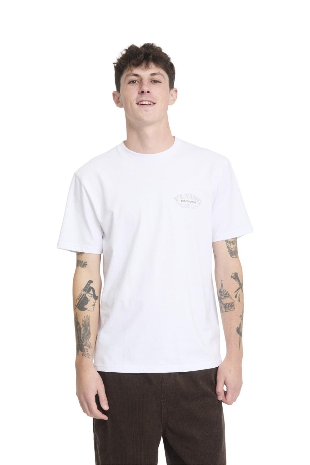 Volcom Flying Machine Mens T-Shirt White