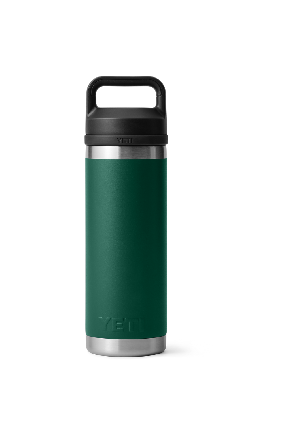 Yeti Rambler 18 Oz Bottle With Chug Cap Black Forest Green