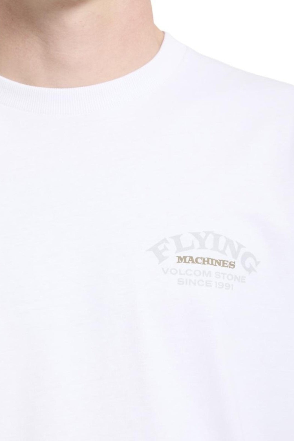 Volcom Flying Machine Mens T-Shirt White