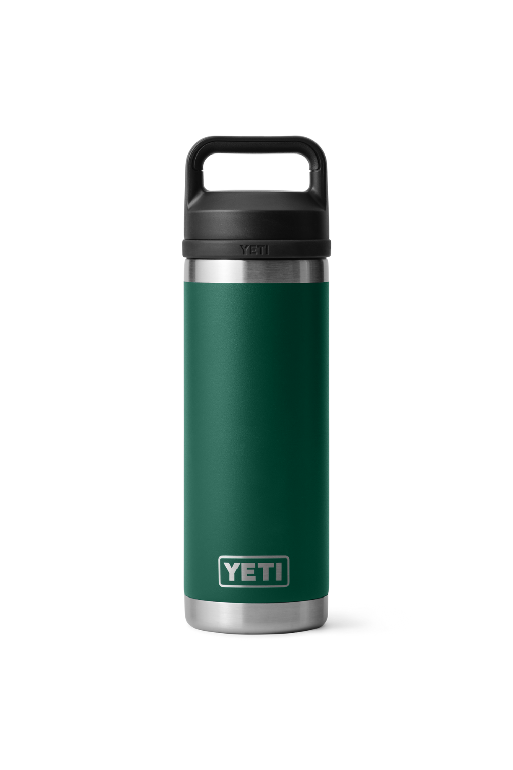 Yeti Rambler 18 Oz Bottle With Chug Cap Black Forest Green