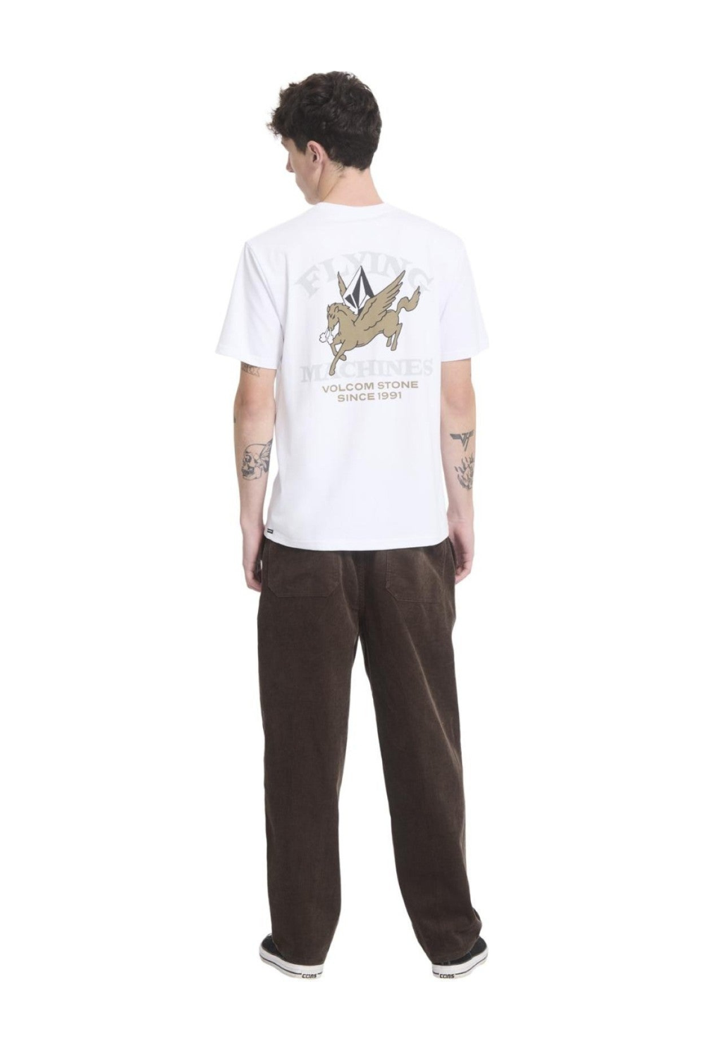 Volcom Flying Machine Mens T-Shirt White