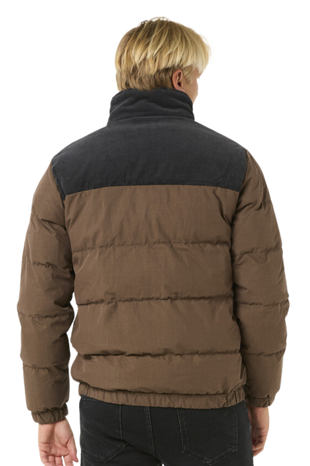 Rip Curl Fade Out Cord Puffer Jacket Chocolate