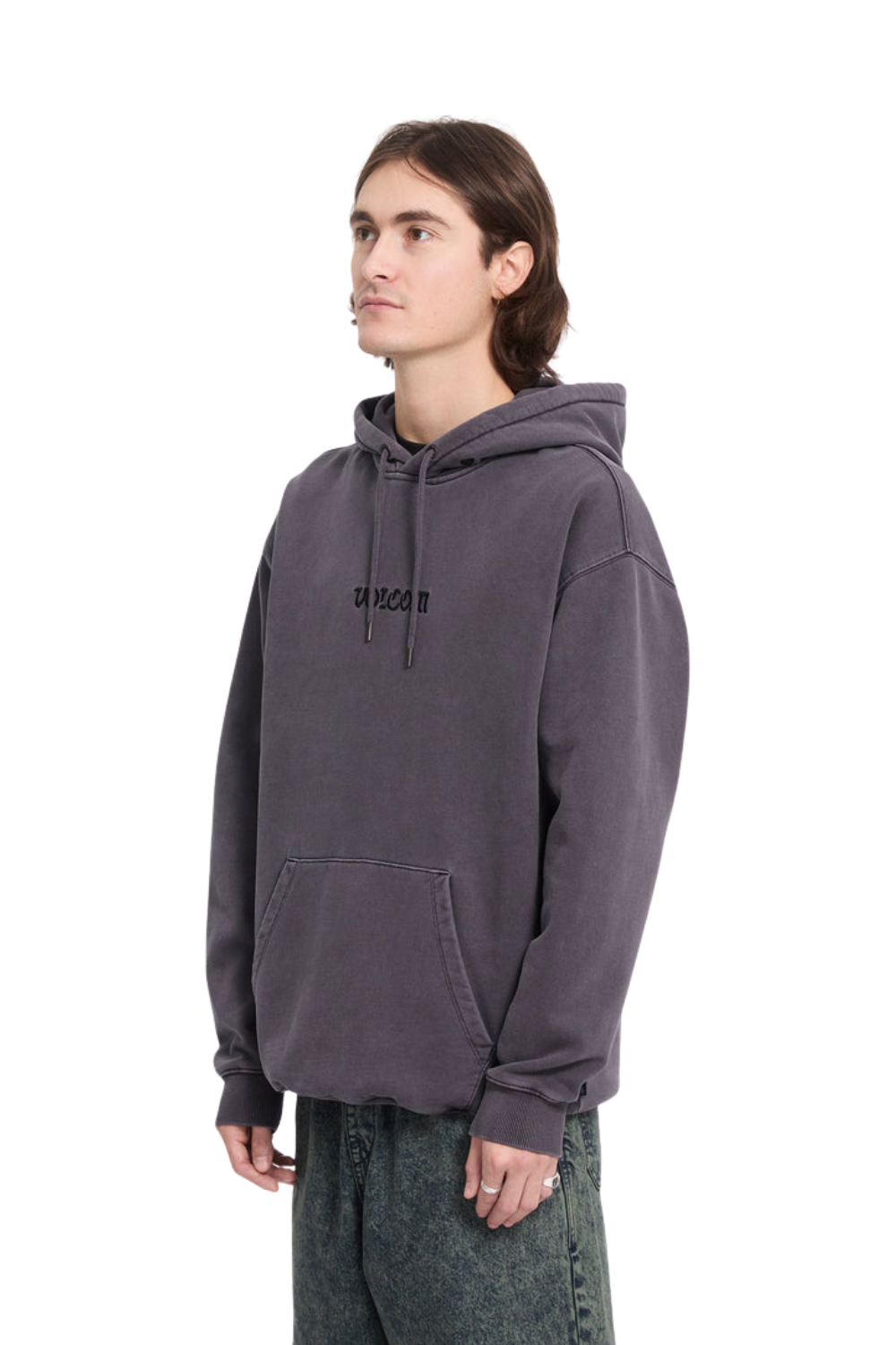 Volcom Big Stone Mens Hoodie Raisin