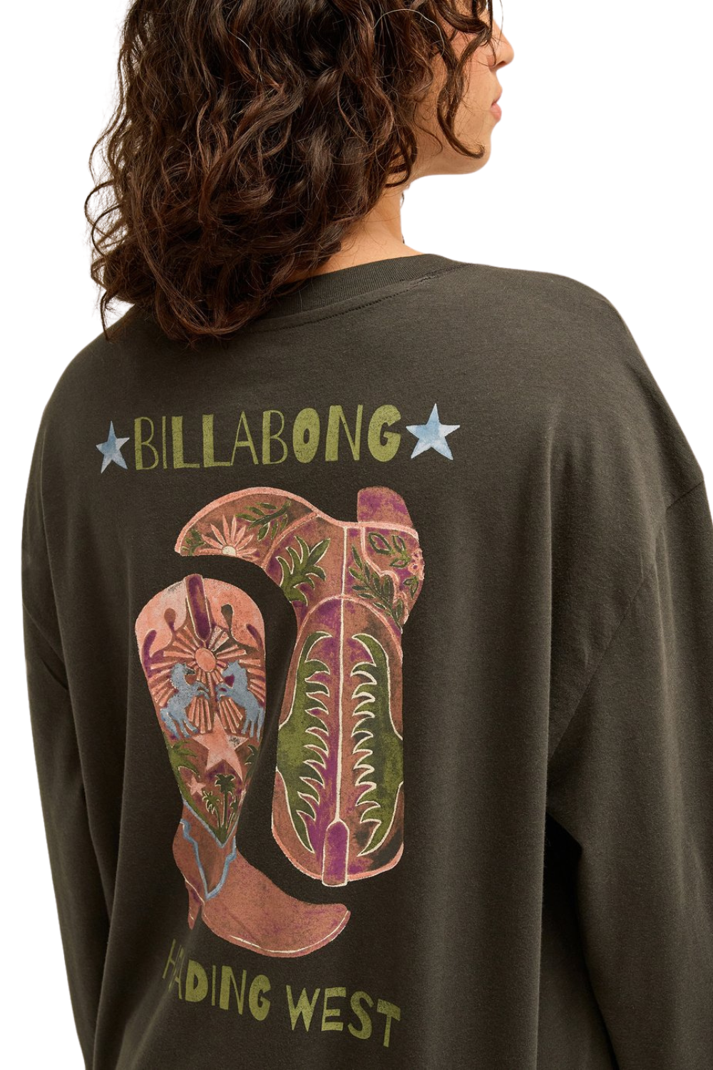 Billabong Rinding West Womens Longsleeve T-Shirt Off Black