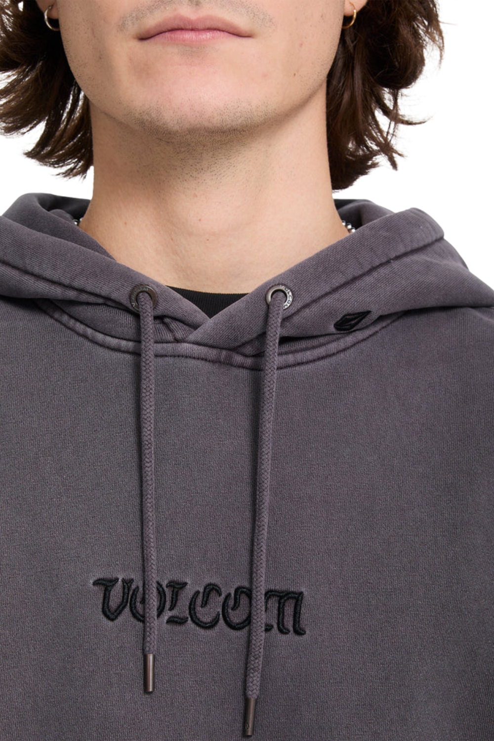 Volcom Big Stone Mens Hoodie Raisin