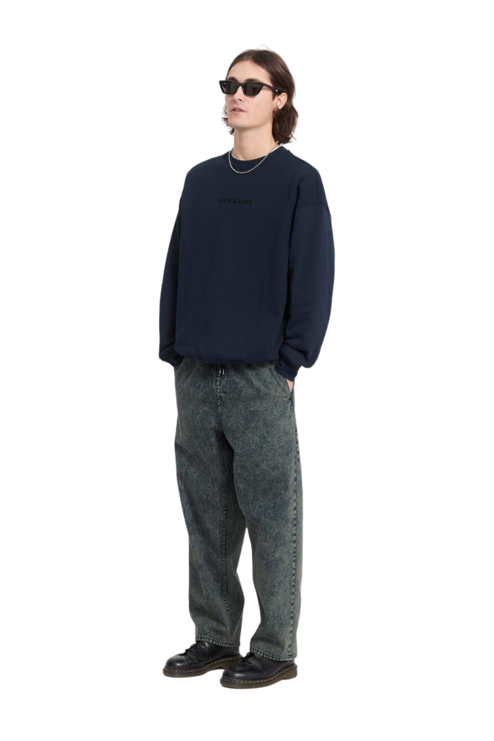 Volcom Stone Mens Sweatshirt Marine