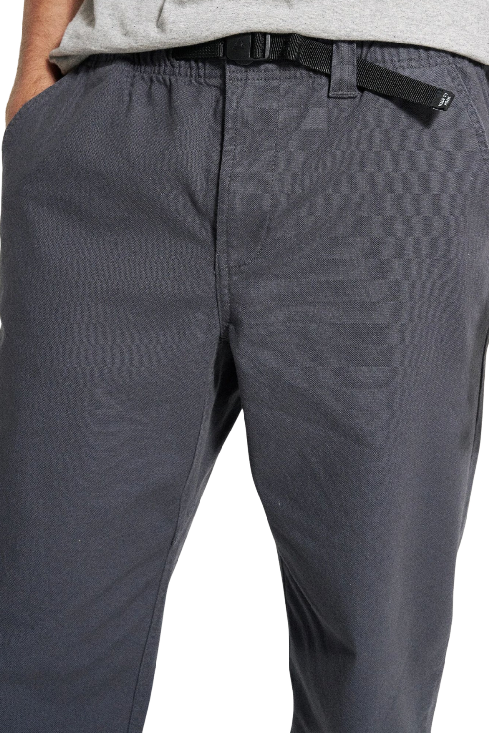 Passenger Adventurer Mens Organic Canvas Trousers Charcoal
