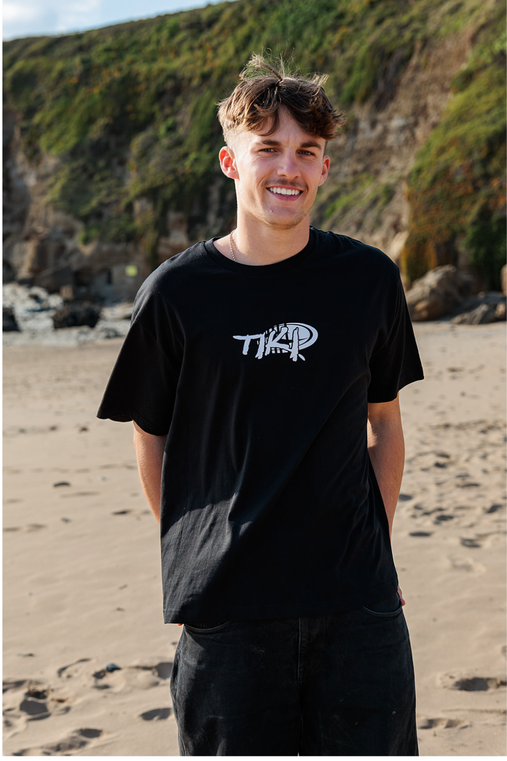 Tiki Vapour Mens T-Shirt Black
