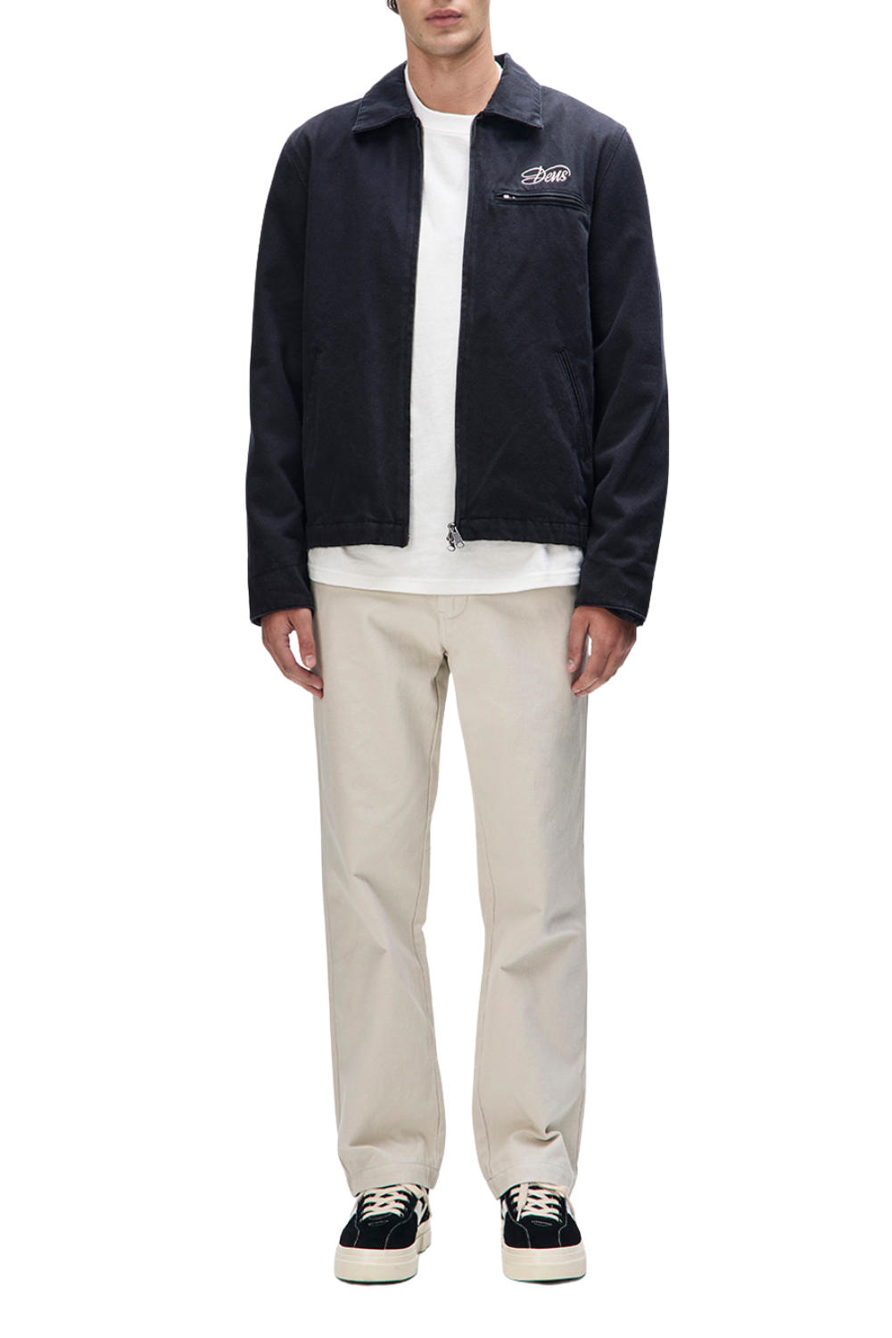 Deus Workwear Overdye Jacket Anthracite