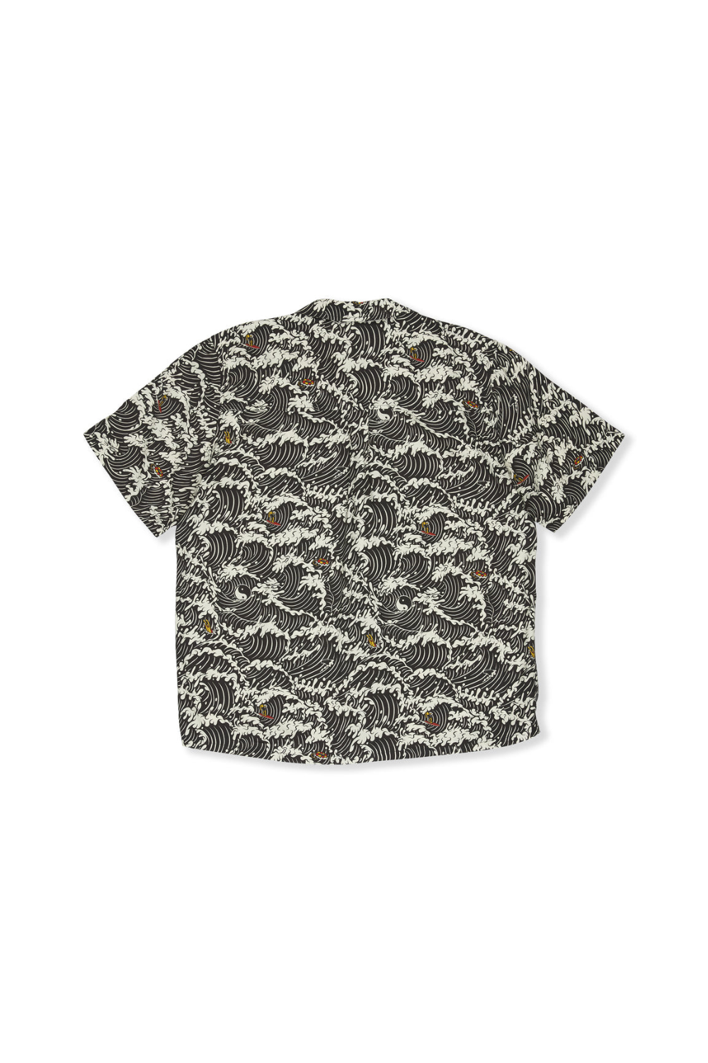 T&C Surf Designs Aloha Mens Short Sleeve Shirt Fatigue Black