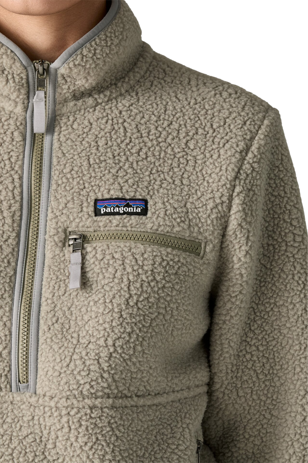Patagonia Womens Retro Pile Marsupial Fleece River Rock Green