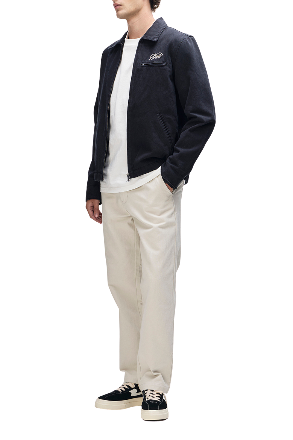 Deus Workwear Overdye Jacket Anthracite